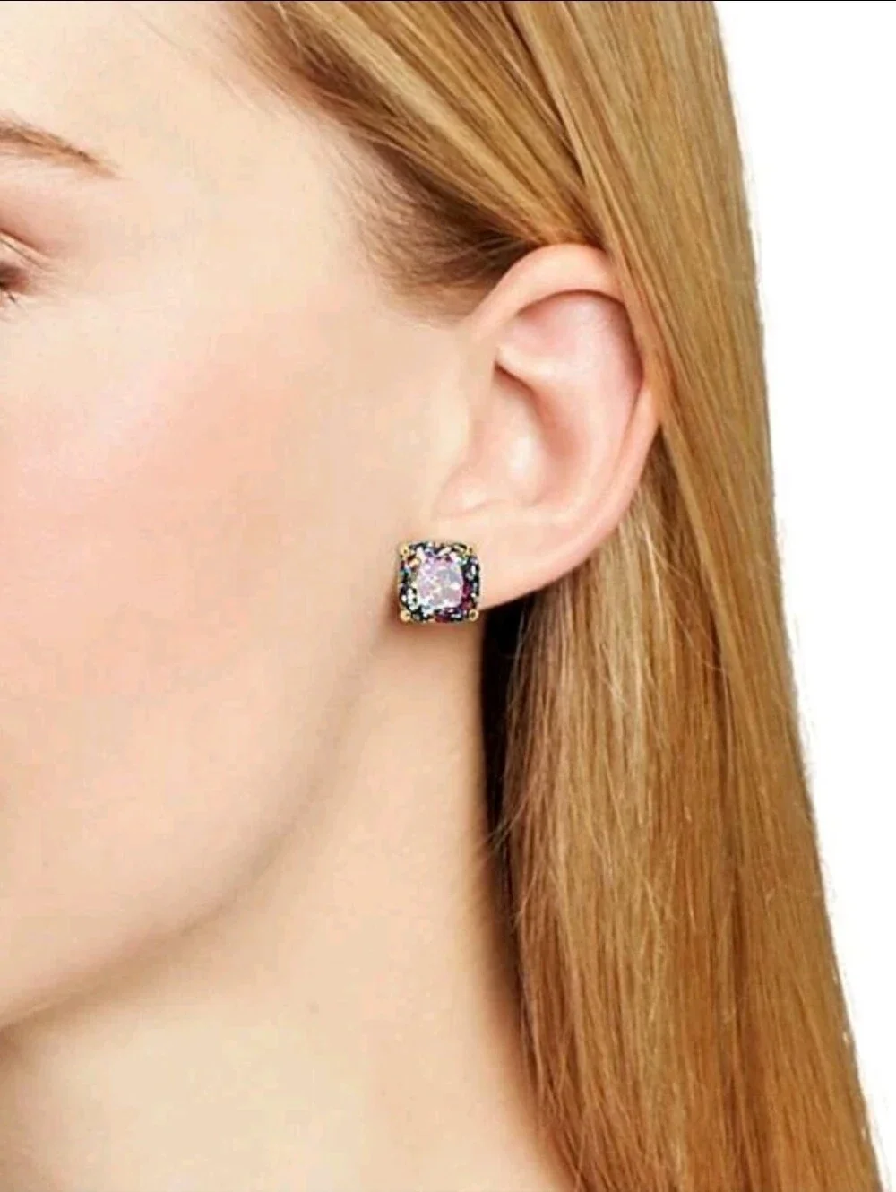 💕▪️kate spade▪️ Glitter Crystal Square Stud Earrings
